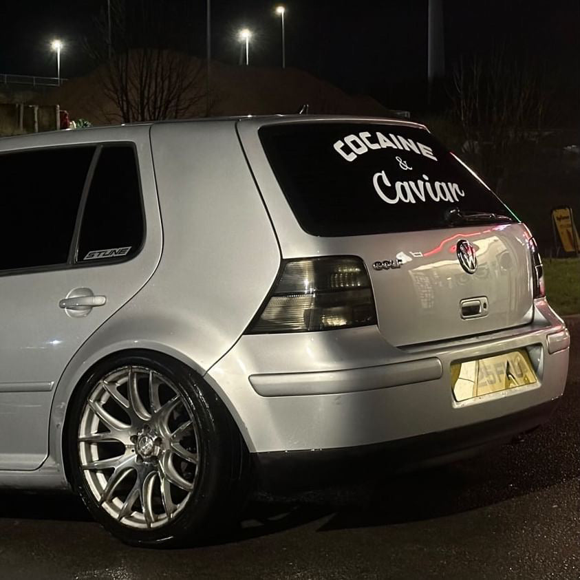 Cocaine & Caviar - Rear Window Sticker