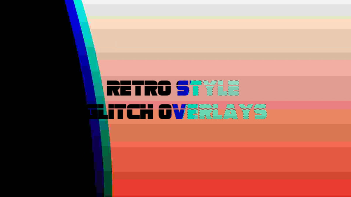 Retro Style Glitch Overlay Pack